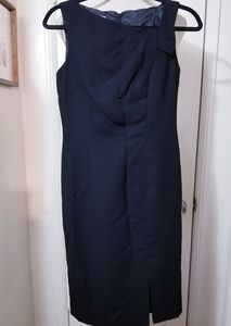 JONES NEW YORK black bow neck sleeveless dress